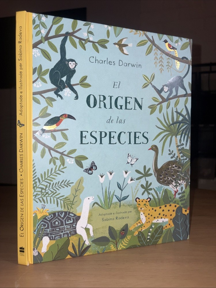 El Origen de las Especies Charles Darwin Sabina Radeva HC 2019 Español Illus