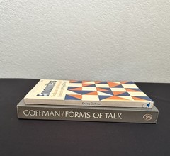 Erving Goffman Encounters 1963 + Forms of Talk 1981 PB Set VG Sociology