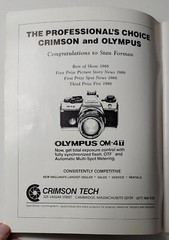 1987 THE NEWS PHOTOGRAPHER: Boston Press Photographers Association – 112 pages