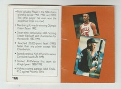 HOF MICHAEL JORDAN 1995 PREMIUM EDITION 44 PAGE 2.5 IN. BY 4 IN. BOOKLET #1