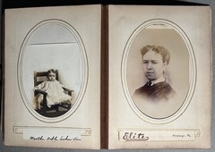 1860s-1910s Pittsburgh & Western PA photo album Aiken Noble families et al