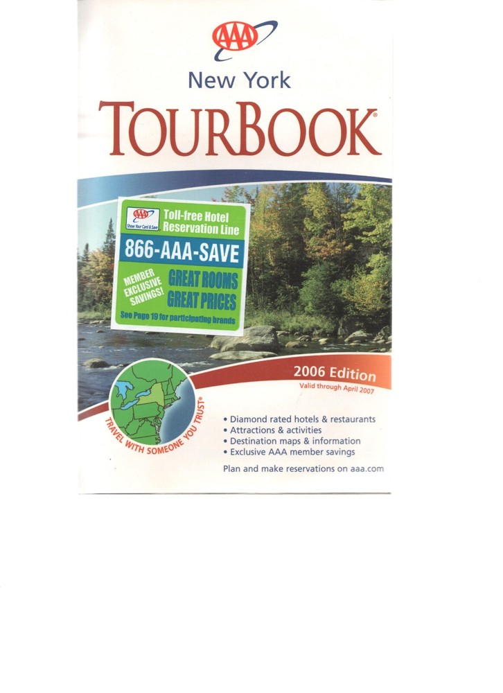 AAA Tour Book New York State 2006 EDITION PB good shape