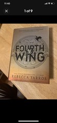 Fourth Wing By Rebecca Yarros 1st Edition 1st Printing Sprayed Edges