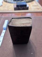 Miniature Leather Bound Book Of Common Prayer. 4”x2.5”x2”. ￼