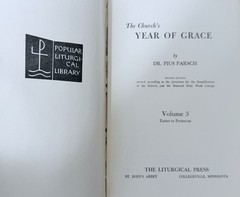 PIUS PARSCH c1950s The Church’s Year Of Grace 5 Volume Set w/Slipcover & DJs