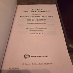 Anderson’s Probate Forms Diane Hubbard Kennedy Thomson Reuters Law Books 25/25A