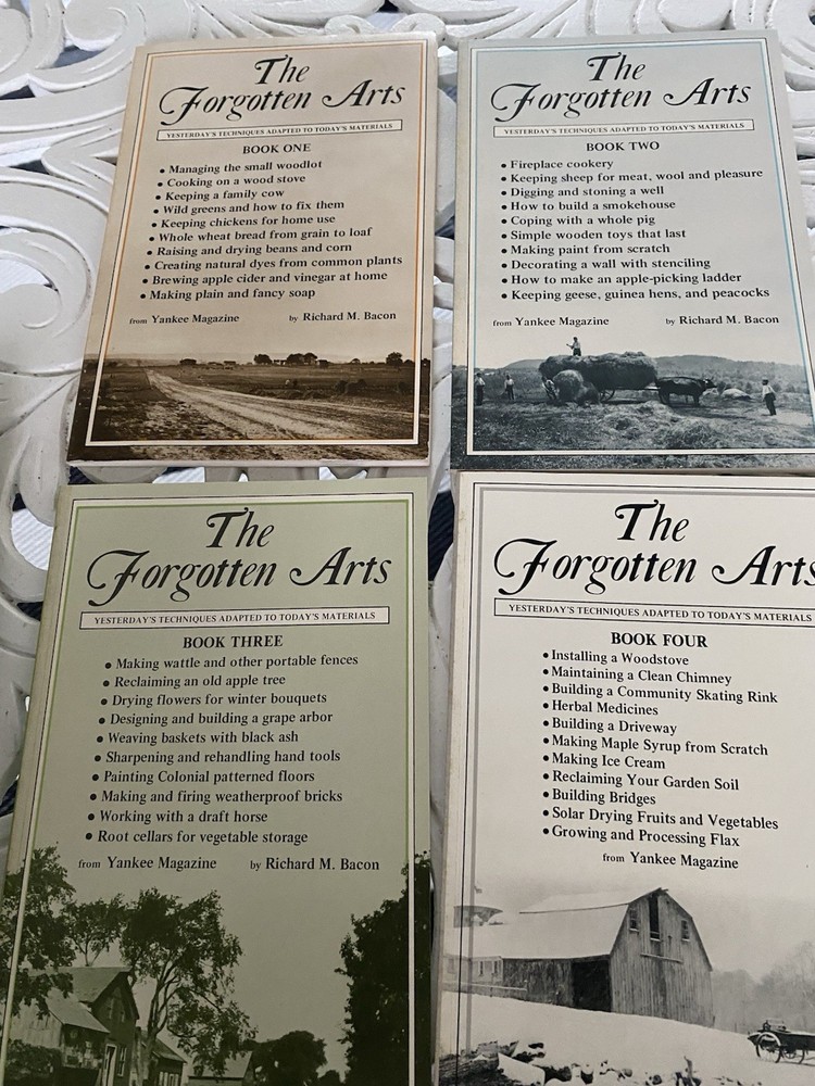 Book: Vintage The Forgotten Arts Books 1 – 4 in slipcase 1979 Yankee Magazine