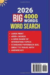 Word Search Puzzles Large Print Activity Book 4000-words