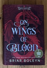 SIGNED Briar Boleyn On Wings of Blood Deluxe Limited Edition HC Sprayed Edges