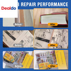 Book Repair & Binding Glue Kit – 8.5 Oz + 2×1.35 Oz Acid-Free PVA Adhesive – Neu