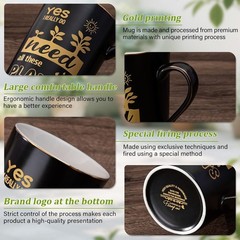Stylish Plant Lover Mug Set 14oz