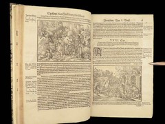1575 JOSEPHUS Antiquities Jews Jewish War Bible Woodcuts Judaica Renaissance ART
