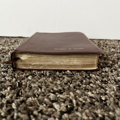 Brown Leather LDS Scripture Set – Holy Bible Book Of Mormon D&C Tabbed 5.25×7.5”
