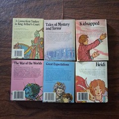 Lot Of 6 Moby Books Illustrated Classics each book 5.25″h x 4″w x 1.5″d Vintage