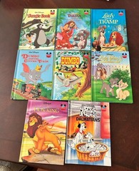 Lot of 8 Disney Wonderful World of Reading Books Children’s Dumbo, Lion King