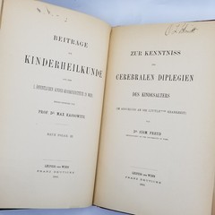 Sigmund Freud 1893 First Edition Cerebral Diplegia Neurology Rare
