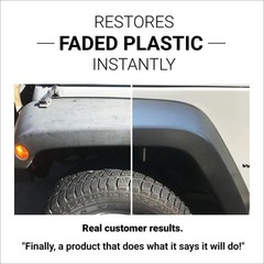 Plastic Restorer for Vehicles | Restore Rubber, Vinyl & Trim | 8 Oz Kit