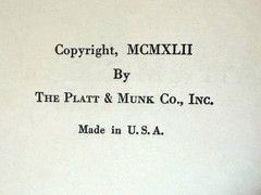 1942 First Ed. “Little Brown Bear” by Elizabeth Upham / Platt & Munk / Pristine