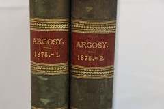 Argosy 1875 Volumes 1-2 Leather Bound Collectible Books Set