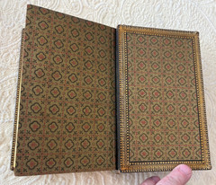 Auguste Petit 1884 leather binding of Nouveau Testament 1878 with gold doublures