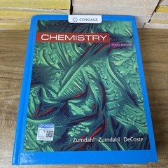 Chemistry Tenth Edition Hardcover 2018 Cengage Zumdahl DeCoste