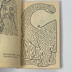 Dinosaur Mazes By Dick Smith (1982) Only Copy For Sale Anywhere! 7” x 4.25”