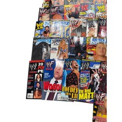 READ Lot of 30+ Vintage WWF WWE SmackDown Magazines 2000-2003 The Rock brock