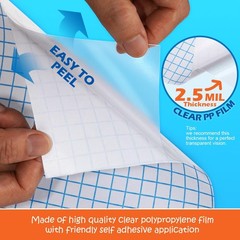 Matte Clear Contact Paper Roll for Books Crafts 17.5 in x 20 ft Peel and Stic…