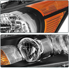 Headlight Assembly Pair Compatible with 2008-2012 Honda Accord Sedan 4-Door LX L
