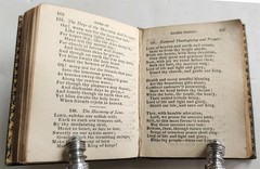 1840s MINIATURE BOOK GEMS of SACRED POETRY in ENGLISH antique