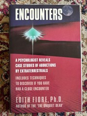 Encounters Edith Fiore Ph.D HCDJ 1st Edition 1989 SIGNED like new