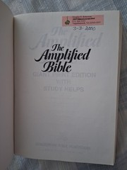 The Amplified Bible Giant Print Lockman Foundation Large Easy to Read AMP Bible