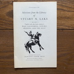 Dawsons Book Shop LA Catalogue #350 Library of Stuart N Lake Booklet
