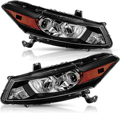 Headlight Assembly Compatible with 2008-2012 Honda Accord 2-Door Coupe Projector