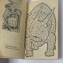 Dinosaur Mazes By Dick Smith (1982) Only Copy For Sale Anywhere! 7” x 4.25”
