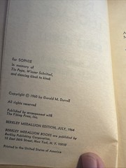 A ZOO IN MY LUGGAGE-GERALD DURRELL-(JULY,1964)BERKLEY MEDALLION -#X944-