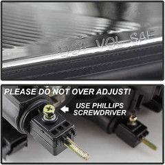 Headlights Assembly Compatible with 2006 2007 2008 Toyota Rav4 Black Headlamp Re