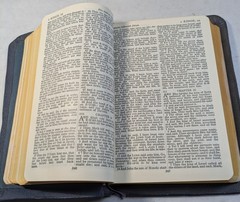 Vintage Blue Bible Masonic Edition 1951 Bonded Leather