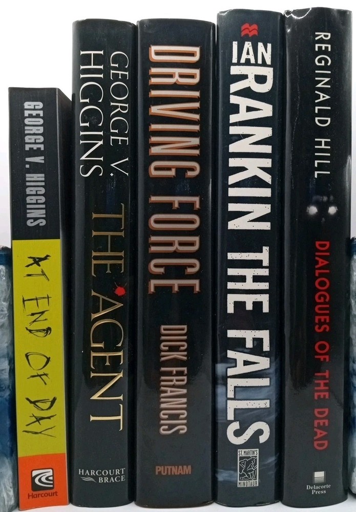 Lot of 5 Mystery Thriller Novels Dick Francis, Ian Rankin Reginald Hill Higgins