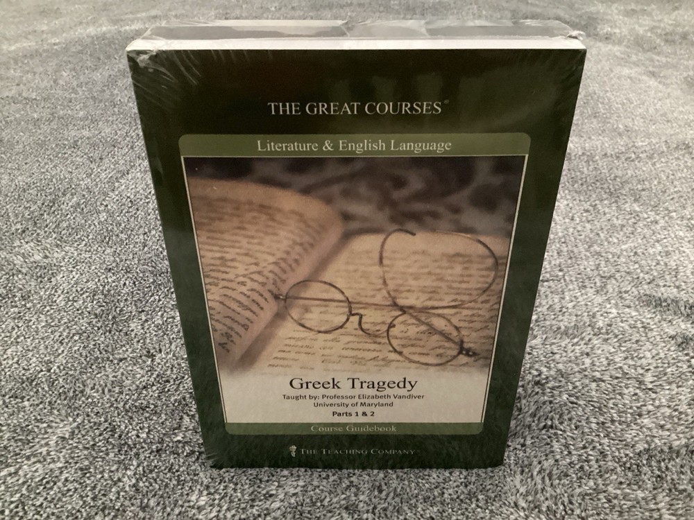Great Courses: GREEK TRAGEDY Literature (DVD & Guidebook Set) Parts 1 & 2 NEW