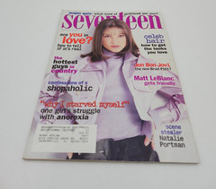 SEVENTEEN magazine November 1995 Fashion makeup hair Natalie vintage