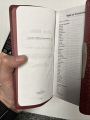 HOLY BIBLE: KING JAMES VERSION, BURGUNDY, LEATHERSOFT, By Thomas Nelson