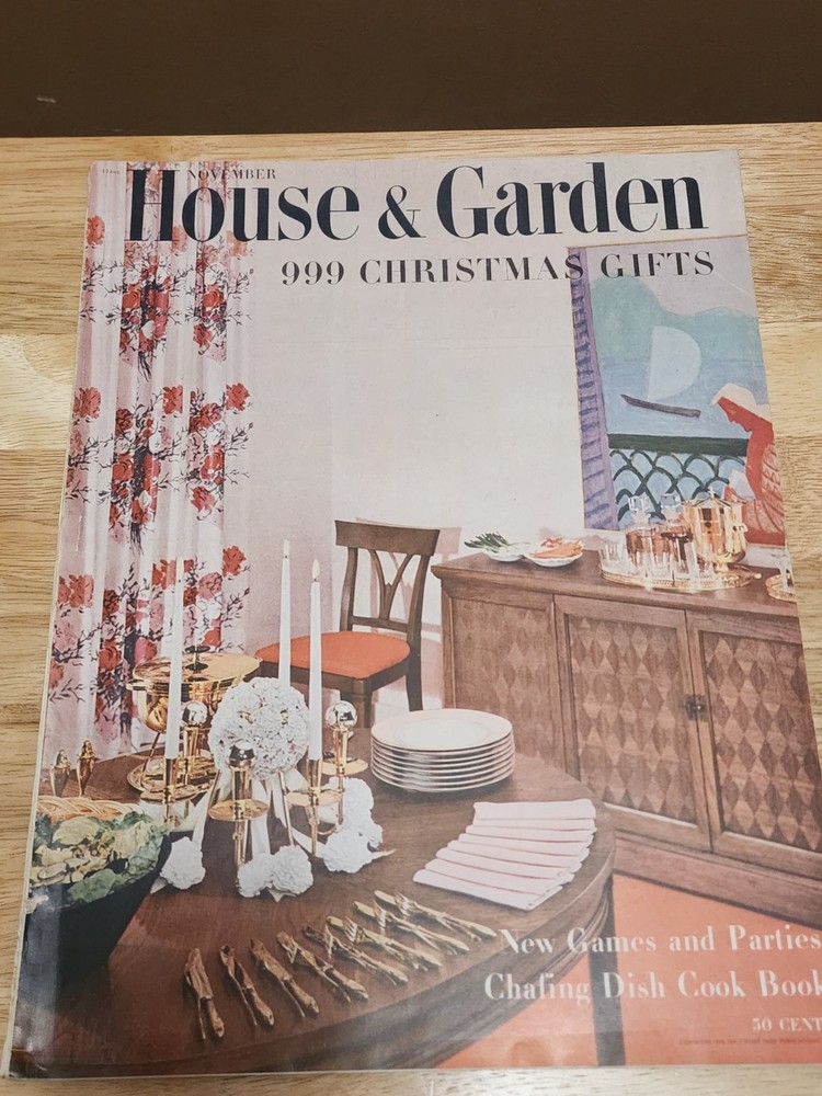 Vintage November 1954 House & Garden Magazine