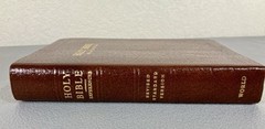 RSV Bible Self-Pronouncing World Publishing Co Red Genuine Leather
