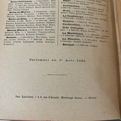 Antique Nouveau Petit Larousse Illustre Dictionary French – Claude Auge 1933