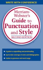 Merriam-Webster’s Guide to Punctuation and Style – Paperback – VERY GOOD