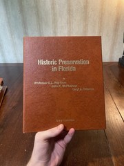 Historic Preservation in Florida Hardcover 1987 Roy Hunt McPherson Law Vintage