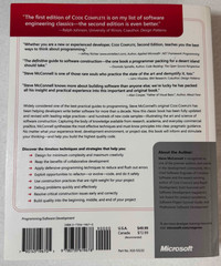 Code Complete 2nd Edition Steve McConnell Microsoft Press Softcover