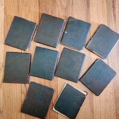Little Leather Library Books 1920s Green Redcroft Edition 10 BOOKS | Poe, Wilde