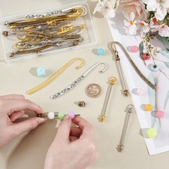 UNICRAFTALE 15Pcs 3 Colors Beadable 20mm x 114mm x 2mm, Mixed
